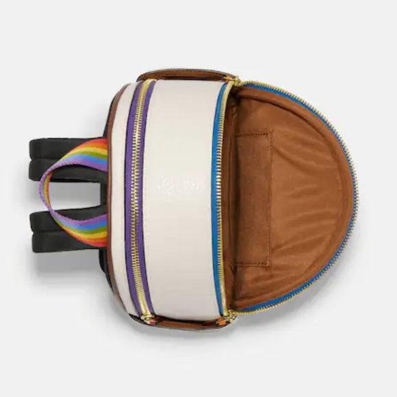 *NEW* Mini Backpack With COACH Rainbow #PRIDE - Picture 3 of 4